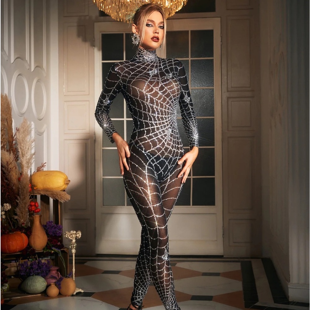 Mew Mew embellished catsuit